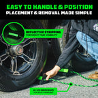 Rhino USA Heavy Duty Rubber Wheel Chocks - Non-Slip Trucks, RVs & Trailers