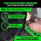 Rhino USA Tire Repair Kit (86-Piece) - Heavy Duty Tire Plug Kit
