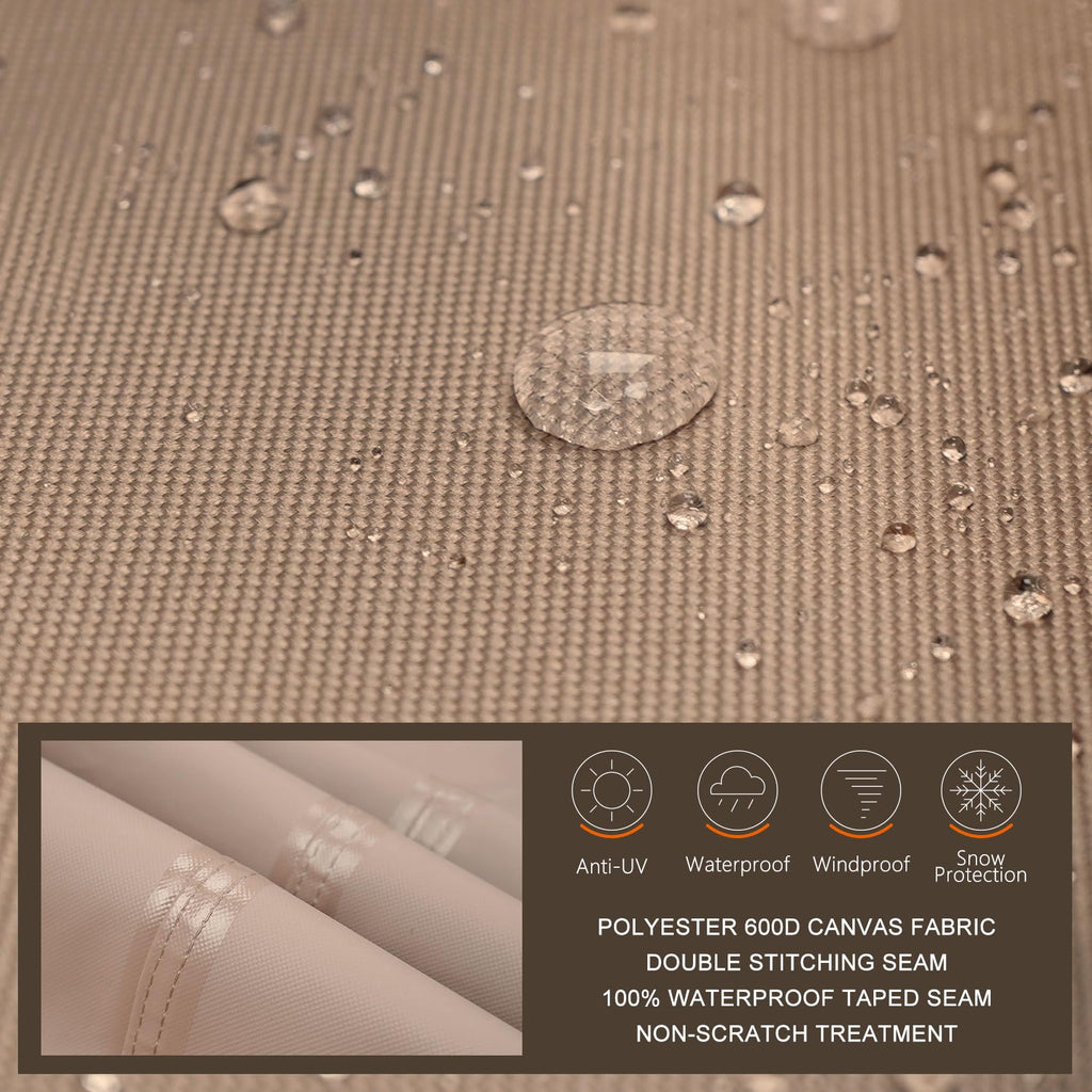 ULTCOVER Waterproof Round Patio Table Cover 76 inch