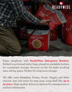 READYWISE Emergency Survival Food Supply Favorite Sample Bucket 120 Serving