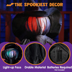 JOYIN Halloween Witch Decorations Outdoor Yard Stakes 3 Pack, 4.2 FT Multicolored Light Up Scary Flying Witch with Sound Activation, for Halloween