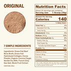 Ballerina Farm Bone Broth Hot Cocoa Mix, Grass Fed Collagen, 25g Protein