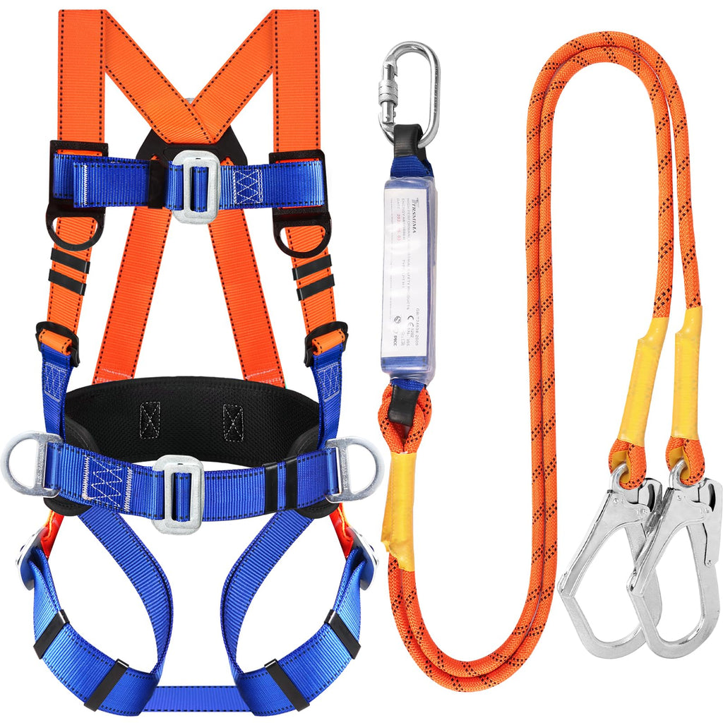 Safety Harness Fall Protection Kit: Full Body Roofing harnesses