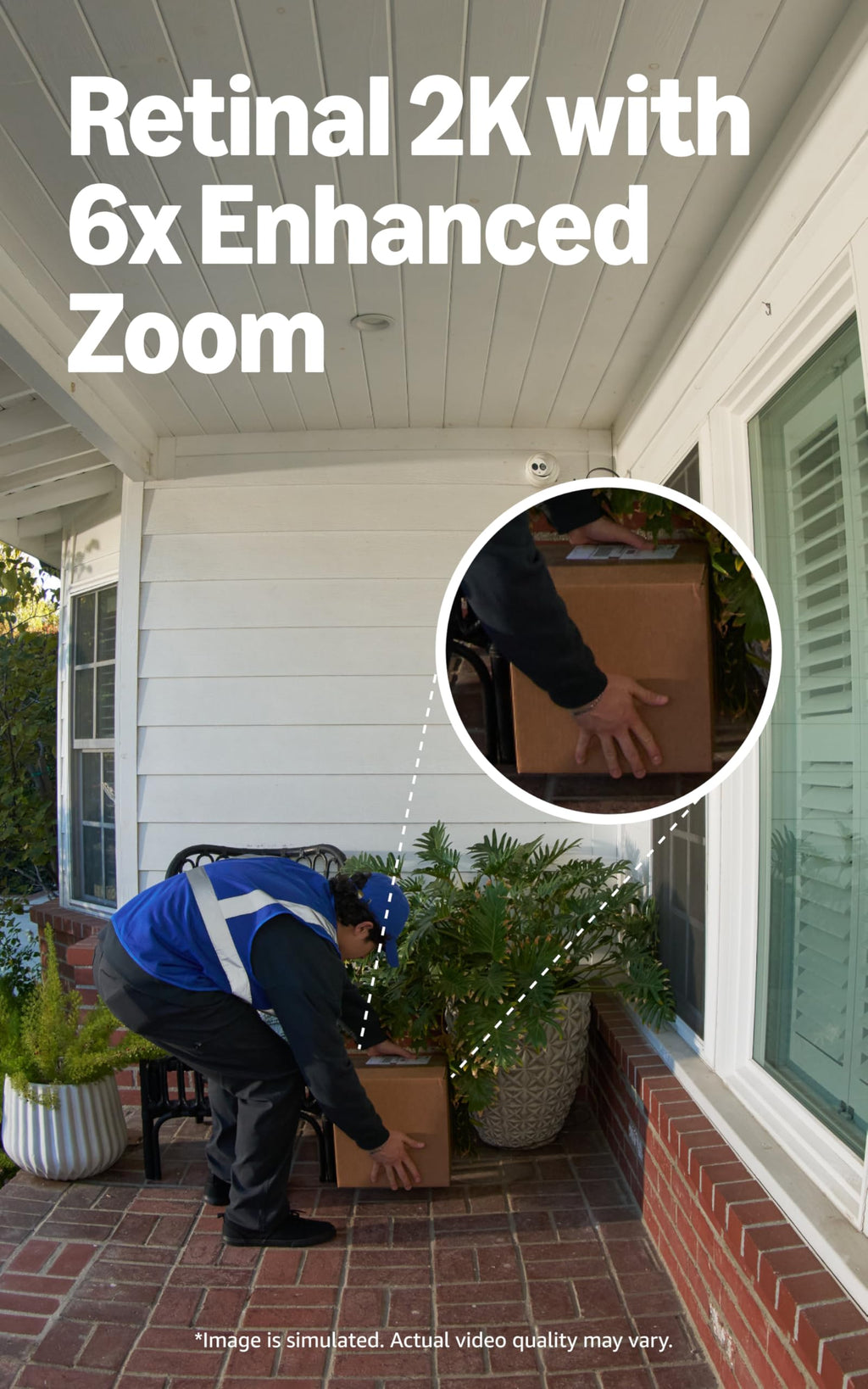 Ring Battery Doorbell 2K Plus (newest model), Retinal 2K with wide-angle video, up to 6x Enhanced Zoom, Night Vision, and Quick Release Battery Pack