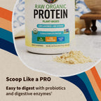 Garden of Life Raw Organic Protein Powder, Vegan, Unflavored, 20 Servings
