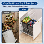 Dual Pull Out Trash Can Under Cabinet with Soft-Close Slides