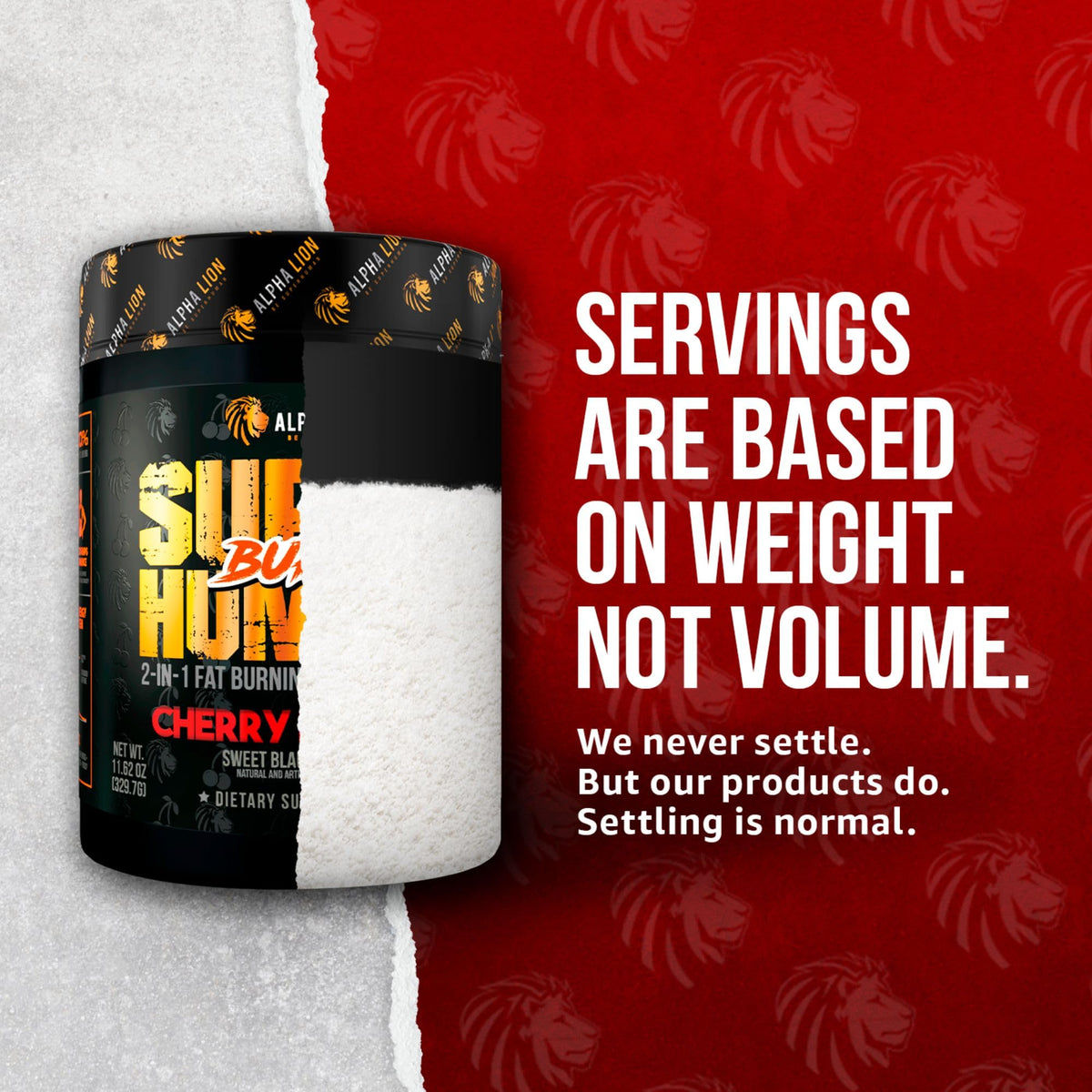 ALPHA LION Superhuman Burn – 2 in 1 Metabolism Booster Pre Workout and Thermogenic Fat Burner for Men – Appetite Suppressant and Weight Loss