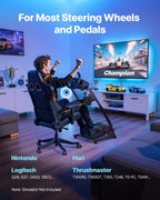 VEVOR Racing Wheel Stand, Adjustable & Foldable Simulator Stand for Logitech G29 G27 G920 G923, Thrustmaster T300RS T300GT T248 TS-PC TSXW Gaming