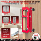 Door Hinge Jig, Door Hinge Template Kit for Router, Door Lock, Latch Kit
