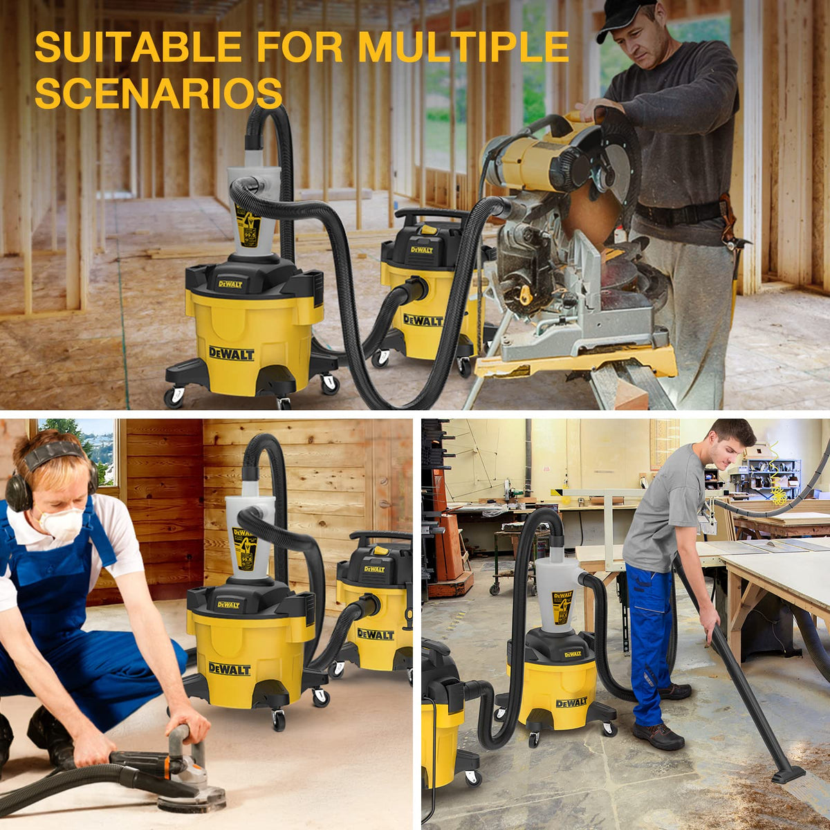 DEWALT 6 Gallon Dust Separator for Wet/Dry Shop Vacuums,DXVCS002