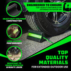 Rhino USA Heavy Duty Rubber Wheel Chocks - Non-Slip Trucks, RVs & Trailers