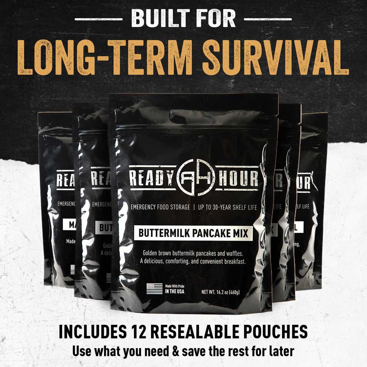 Ready Hour Breakfast Bucket (128 Servings), Emergency Food Supply, Emergency Food Kit, 25-Year Shelf Life Food, Survival Food Buckets, Long-Lasting