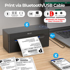 Nelko Bluetooth Thermal Shipping Label Printer, 4x6 Thermal Label Printer
