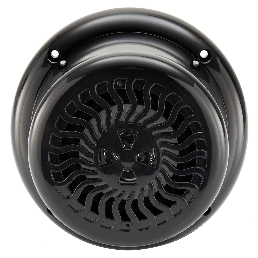 RecPro 2 Pack RV Flush Mount Speakers | 5.25" Black | Blue LED
