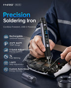 FNIRSI HS-03 Cordless Soldering Iron Kit, 2600mAh Battery, 3s Fast Heating