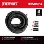 CRAFTSMAN CMXZVBE38759 2-1/2 in. x 20 ft. POS-I-LOCK Wet Dry Vacuum Hose