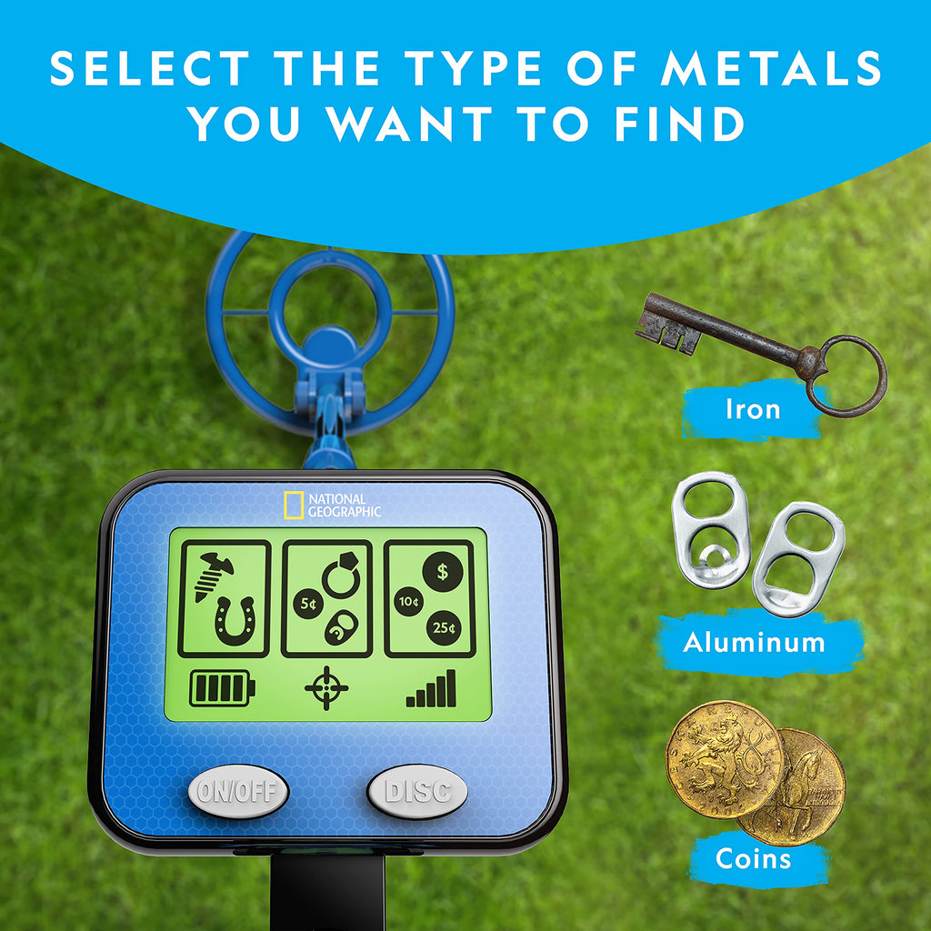 National Geographic Metal Detector for Kids with Pinpoint Function