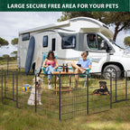 Dog Playpen Outdoor, 16 Panels 40" High Metal Dog Fence with Gate