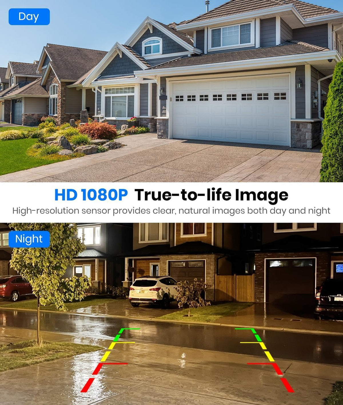 AUTO-VOX Solar Wireless Backup Camera: 5" 1080P Monitor, 2 Min Easy Install