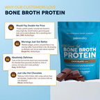 Paleovalley 100% Grass Fed Bone Broth Protein Powder, Chocolate