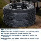 Garvee 2-Pack ST175/80D13 Trailer Tires with Black 13" Spoke Wheel