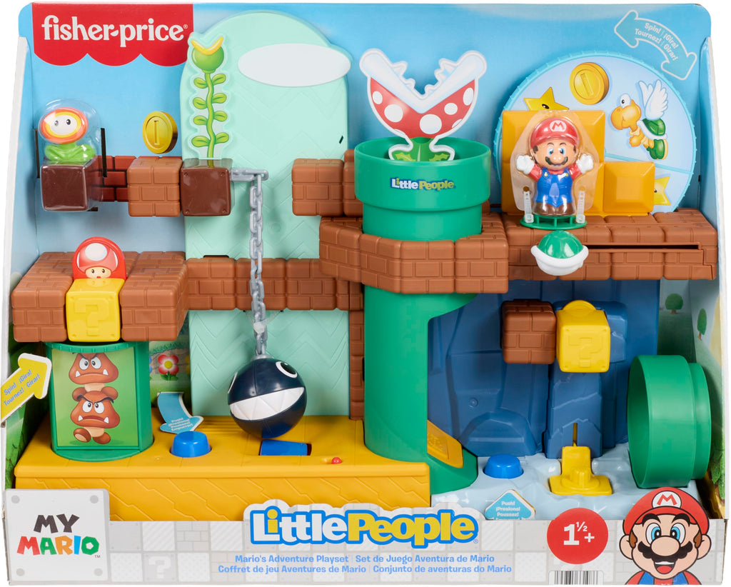 Fisher-Price Little People My Mario Adventure Playset Toddler Toy
