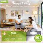 DAMINY 24 Pack 6 Inch LED Recessed Lighting, Canless Wafer Downlight