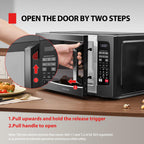 TOSHIBA Countertop Microwave Oven, 1.2 Cu.Ft, 1000W, Black