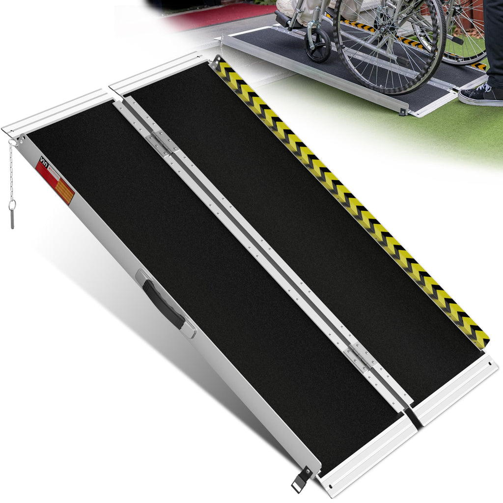 Portable Wheelchair Ramp 4FT, Non-Slip Ramps for Wheelchairs for Home