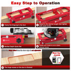 Door Hinge Jig, Door Hinge Template Kit for Router, Door Lock, Latch Kit