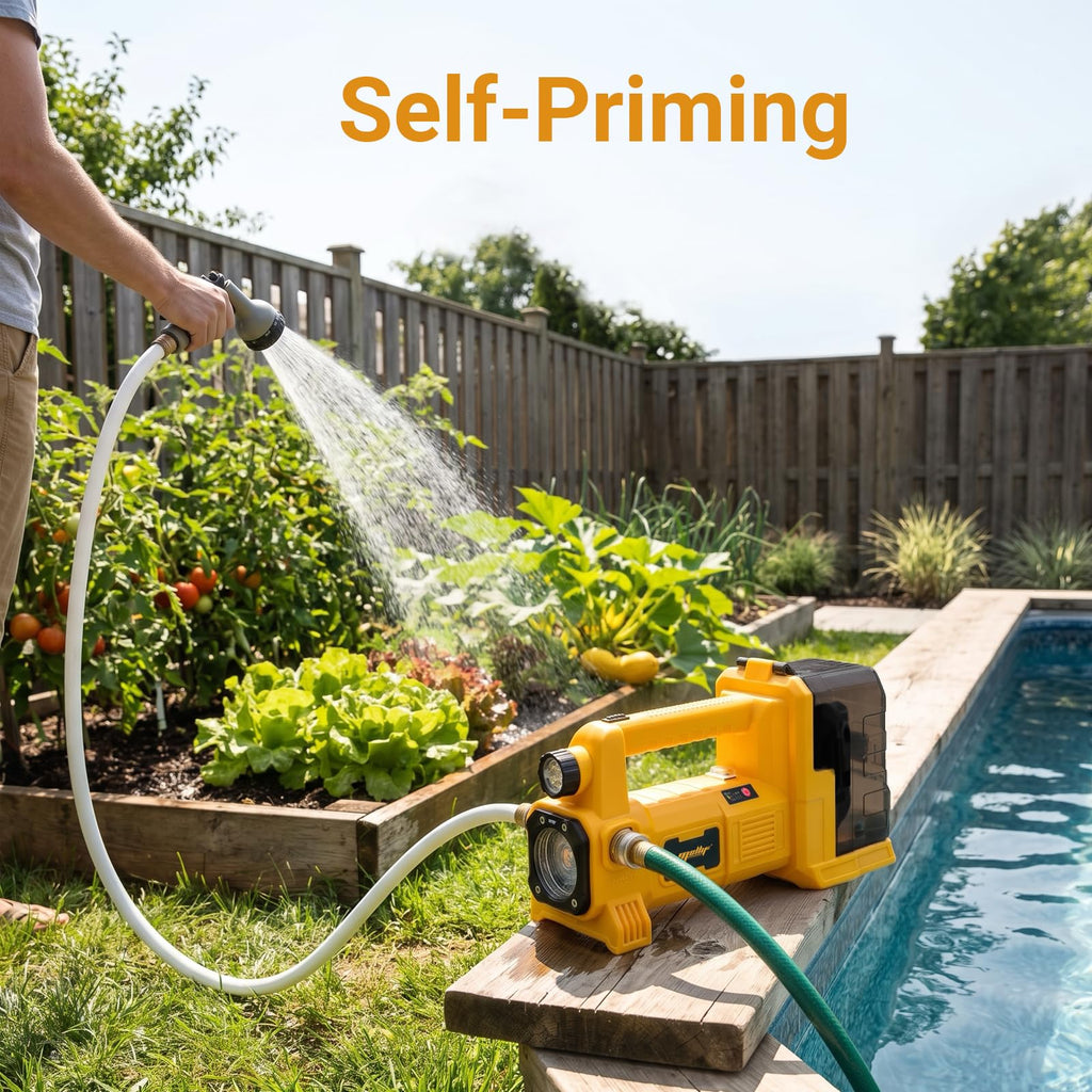 Brushless Cordless Water Transfer Pump Compatible with Dewalt 20V Battery