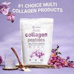 Micro Ingredients Multi Collagen Peptides Powder, 1lb (41 Servings)
