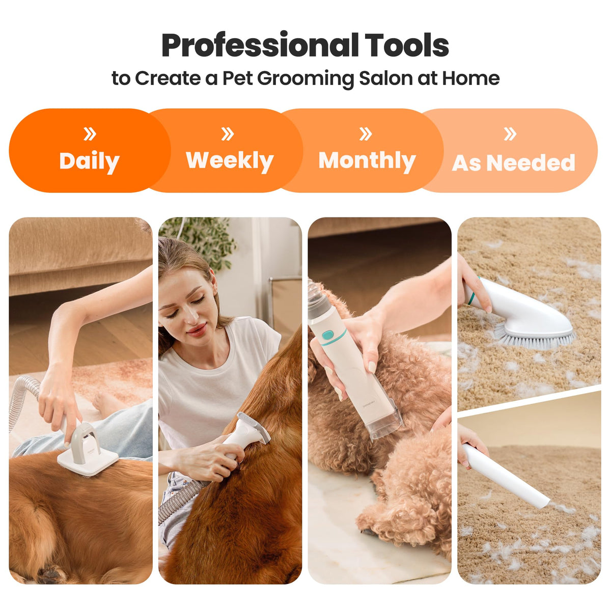 Neakasa P1 Pro Dog Grooming Vacuum, 6-in-1 Kit, 2-Year Protection Plan