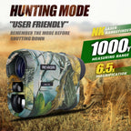 REVASRI Hunting Laser Rangefinder with Rechargeable Battery 1000 Yards Hunting Range Finder with Target Acquisition Technology Easy-to-Use Clear