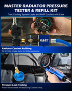 OMT Coolant Pressure Tester Kit, 33pc Master Vacuum Refill Kit, 23 Adapters