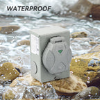 RVMATE Pre-Drilling 50 Amp Generator Inlet Box, NEMA SS2-50P Inlet Box