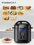 COMFEE' 12-in-1 Electric Pressure Cooker, 6 Quarts, Nonstick Pot
