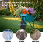 TICONN 4.80/4.00-8 Tire, 14.5" Flat Free Wheelbarrow Tire and Wheel