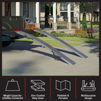 Stalwart Set of Two 69-Inch Foldable Loading Ramps with 2200lb Capacity