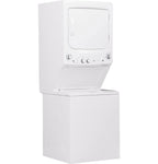 GE Unitized Spacemaker Washer 3.8 DOE cu. ft. With 5.9 cu. ft. Gas Dryer