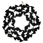 Metal Bat Wreath, Black, 21.5", Halloween by Way To Celebrate