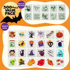 Joyfy 300+ Halloween Temporary Tattoos, Glow in The Dark Tattoos for Kids, Halloween Toys Bulk, Halloween Trick or Treat Toys, Halloween Party Favor