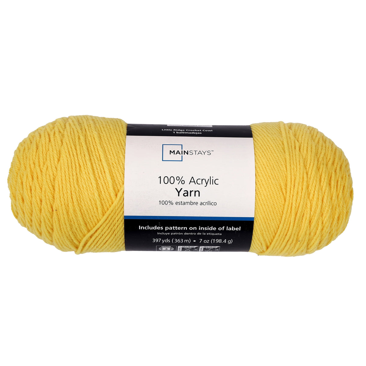 Mainstays Medium 4 Acrylic Yarn, 7 oz, 397 Yards