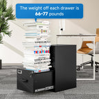 2 Drawer File Cabinet with Lock Vertical Filing Storage Cabinet Office Home Steel Vertical File Cabinets for Letter Size File Cabinet Locked,Assembly