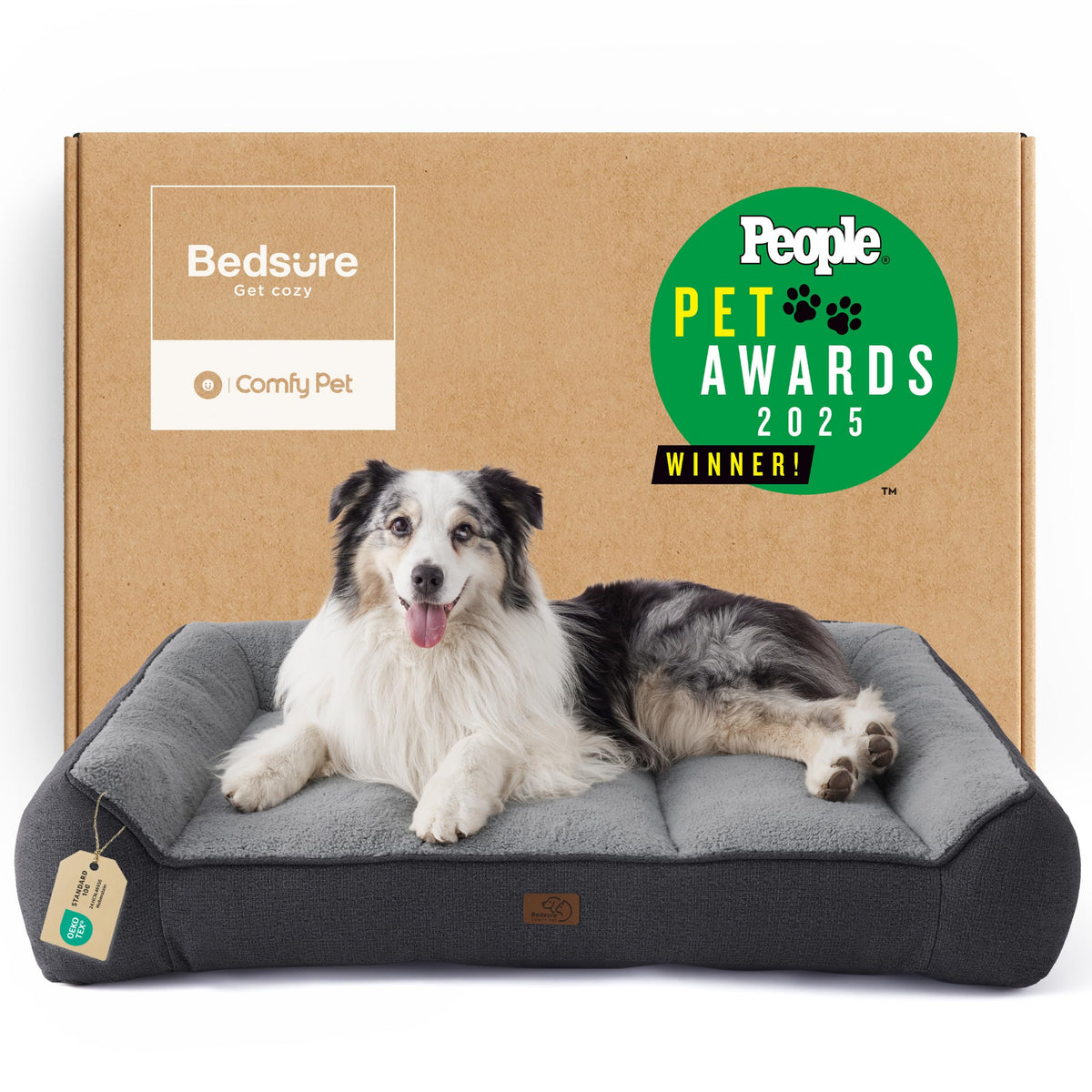 Bedsure SupportMax® Extra Thick Orthopedic XL Dog Beds Large Sized Dog