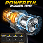 DIYtoolifz 1/2" Cordless Impact Wrench 1500Nm Compatible with DeWalt 20V