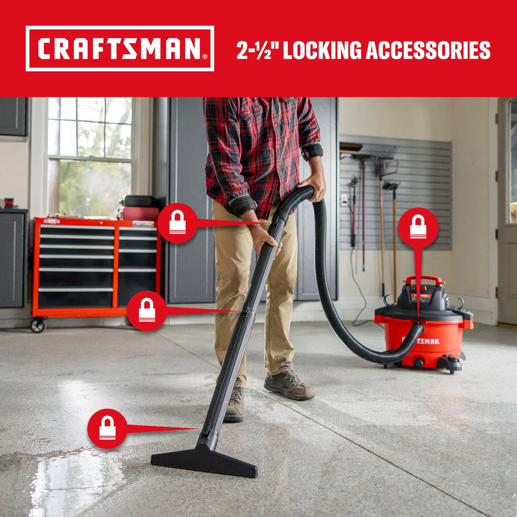 CRAFTSMAN CMXZVBE38759 2-1/2 in. x 20 ft. POS-I-LOCK Wet Dry Vacuum Hose
