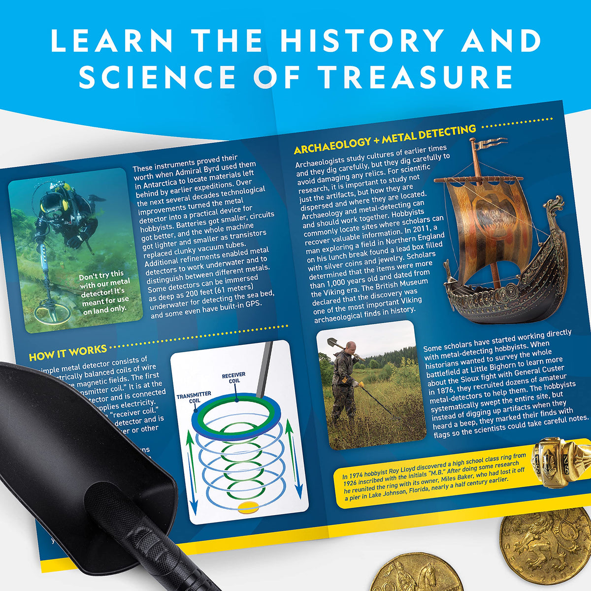 National Geographic Metal Detector for Kids with Pinpoint Function