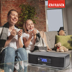Aiwa - Exos 30W Home Speaker with CD Player, Bluetooth & FM Radio