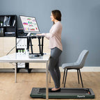2 In 1 Folding Treadmill, 2.25 HP, 40 in x 16 in Running Area, Dual Display And App Control